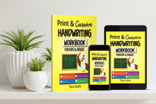Load image into Gallery viewer, Print & Cursive Handwriting Workbook for Kids & Adults